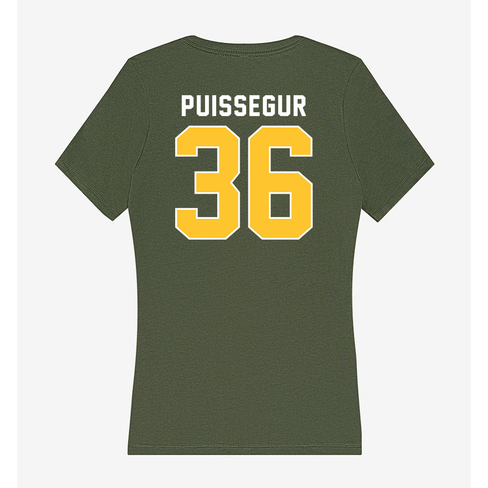 SLU - NCAA Football : Shawn Puissegur - Women's V-Neck T-Shirt-1