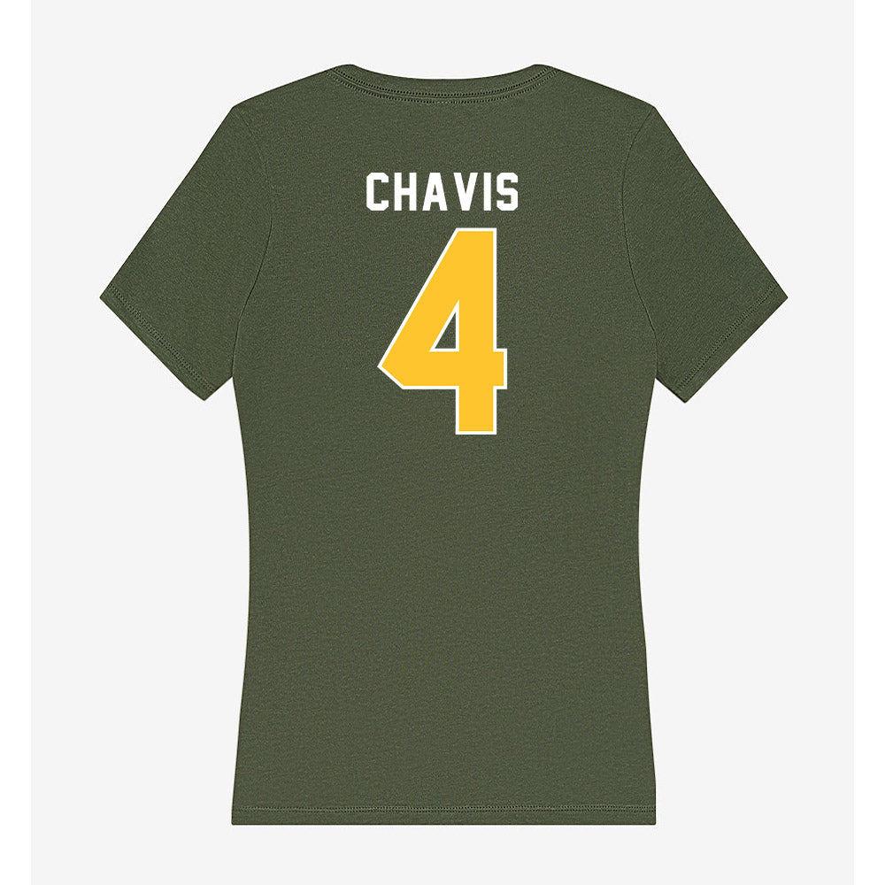 SLU - NCAA Women's Soccer : Kyleigh Chavis - Women's V-Neck T-Shirt-1