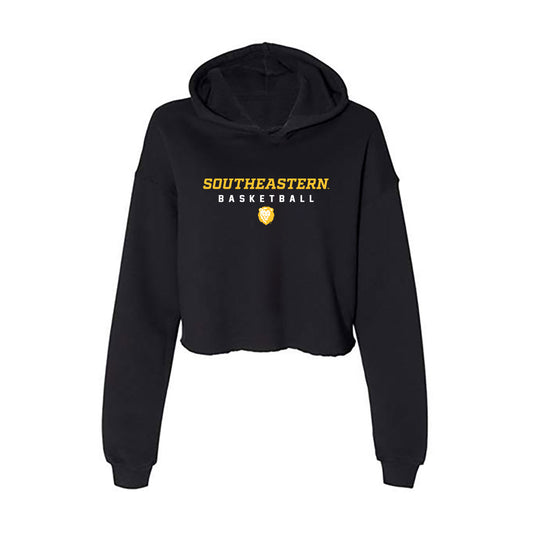 SLU - NCAA Women's Basketball : Netalya Hurst - Women's Crop Fleece Hooded Sweatshirt-0