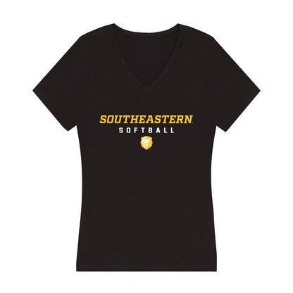 SELU - NCAA Softball : Bryana Pantalion - Women's V-Neck T-Shirt-0