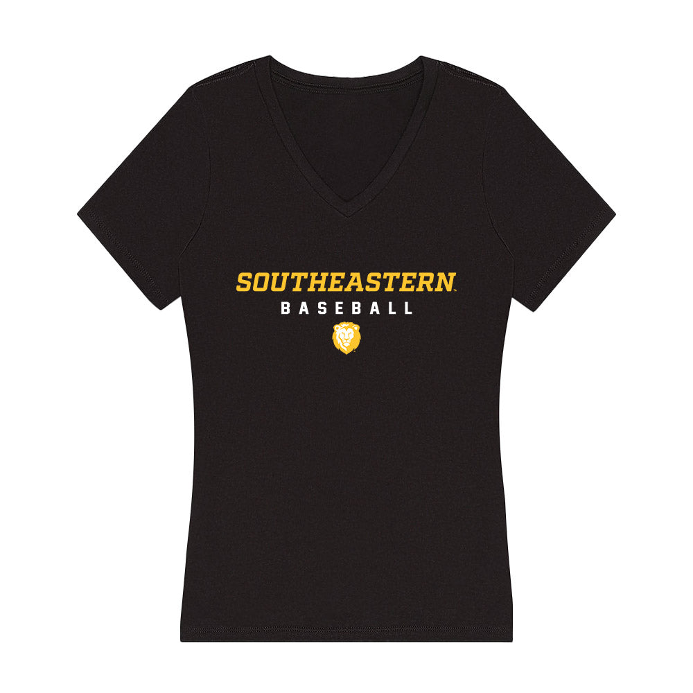 SELU - NCAA Baseball : Blake Lobell - Women's V-Neck T-Shirt-0