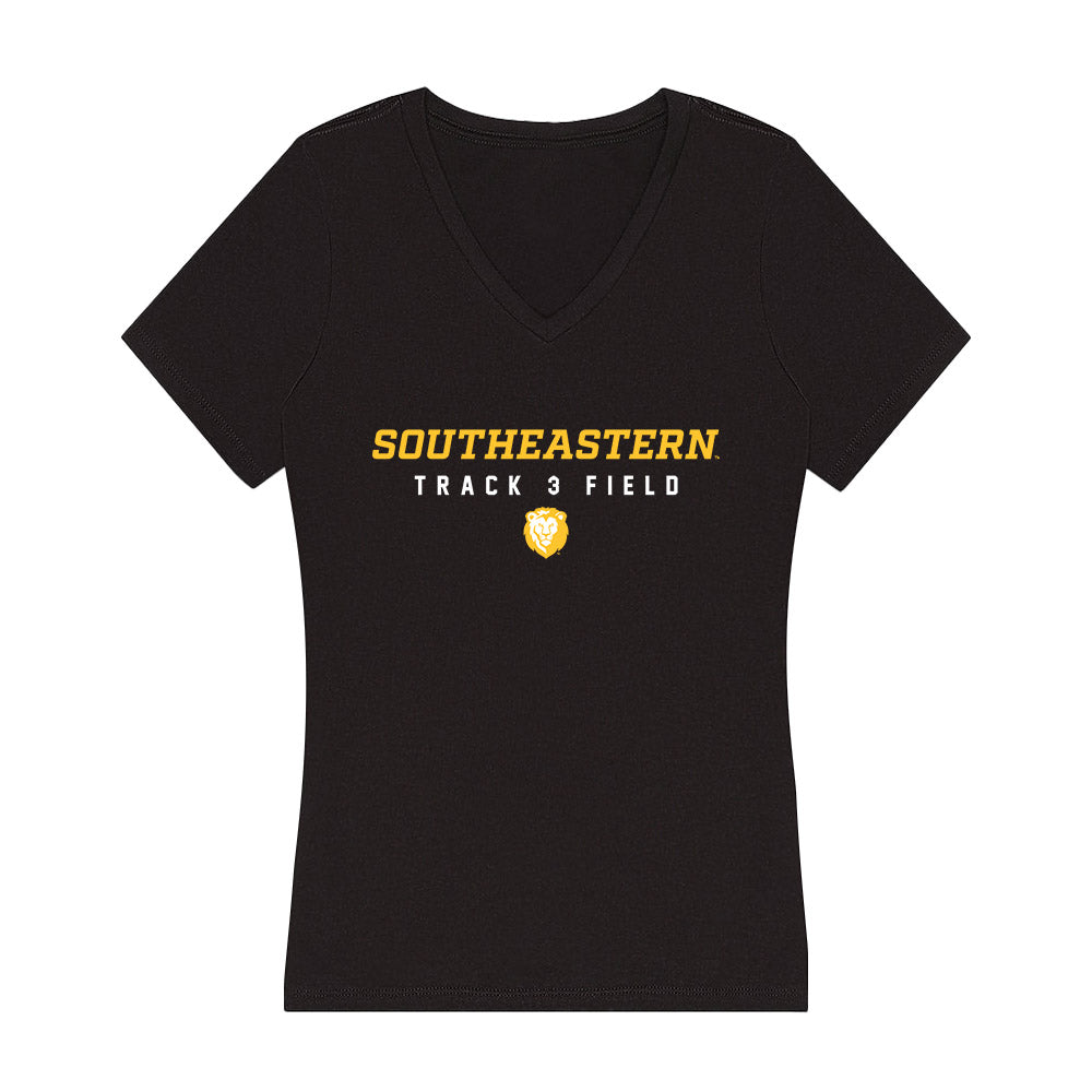 SELU - NCAA Women's Track & Field : Jaydan Jackson - Women's V-Neck T-Shirt-0