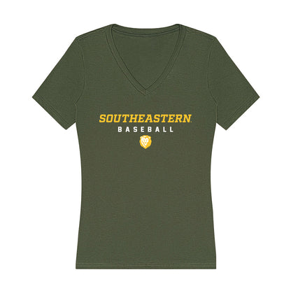SELU - NCAA Baseball : Gavin Panks - Women's V-Neck T-Shirt-0