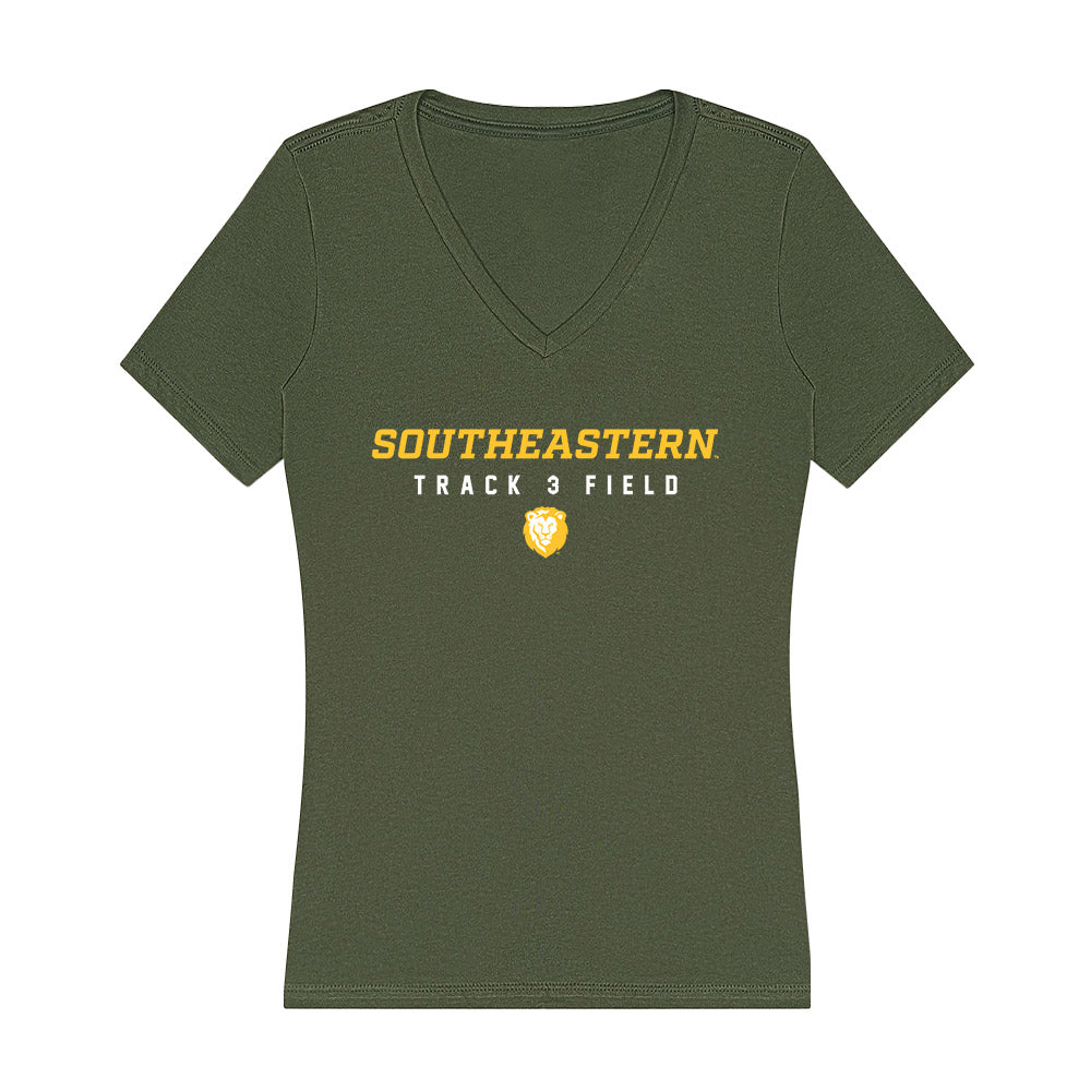 SLU - NCAA Women's Track & Field : Kaiyah Brown - Women's V-Neck T-Shirt-0