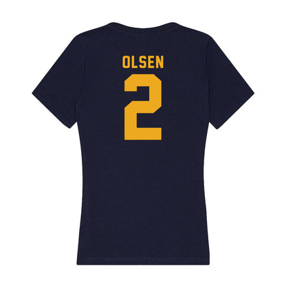 Texas A&M Commerce - NCAA Softball : Emma Olsen - Women's V-Neck T-Shirt-1