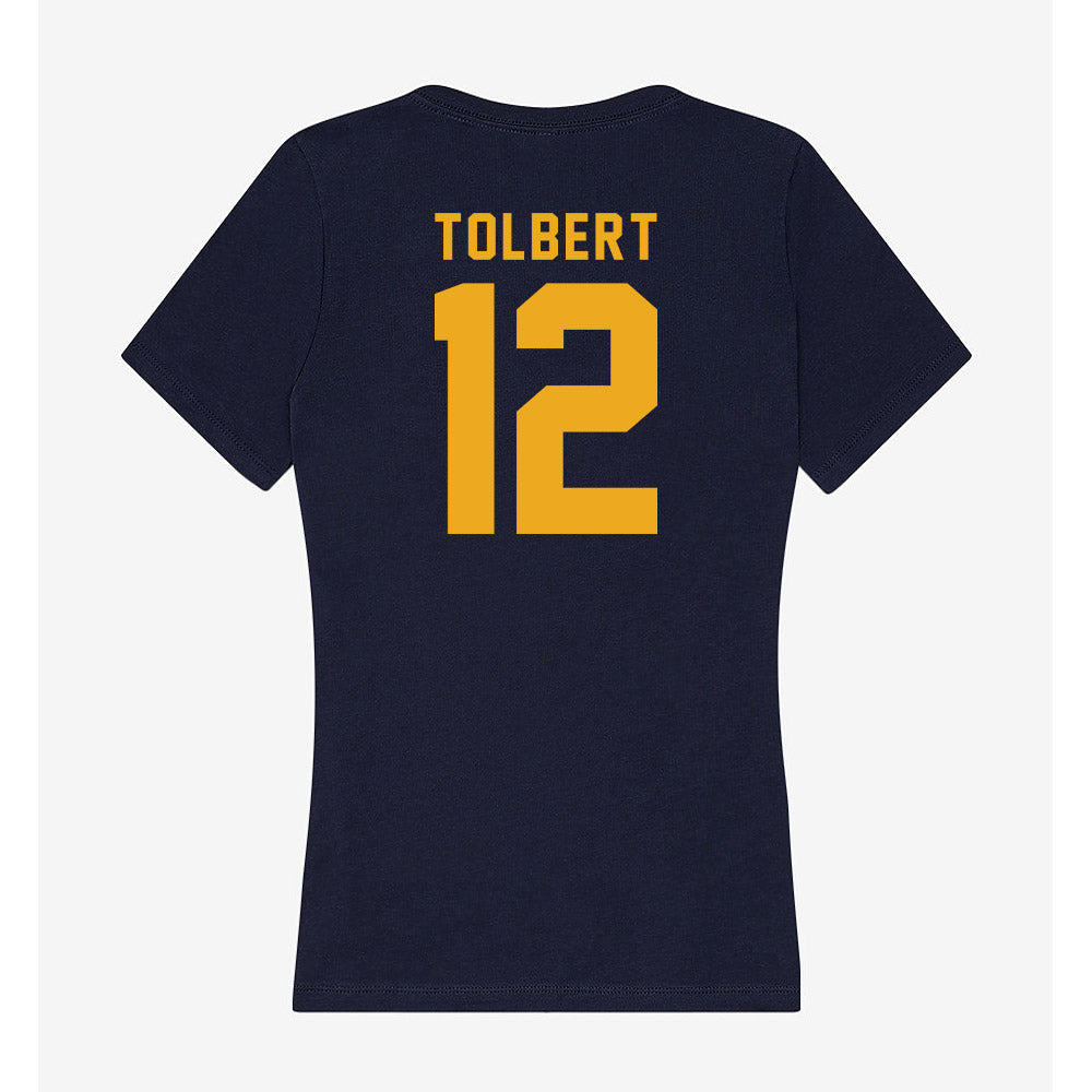 ETAMU - NCAA Men's Basketball : Kollin Tolbert - Women's V-Neck T-Shirt-1