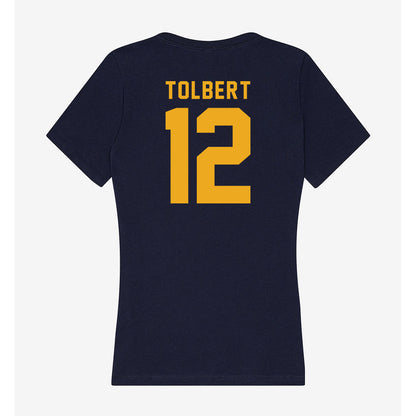 ETAMU - NCAA Men's Basketball : Kollin Tolbert - Women's V-Neck T-Shirt-1