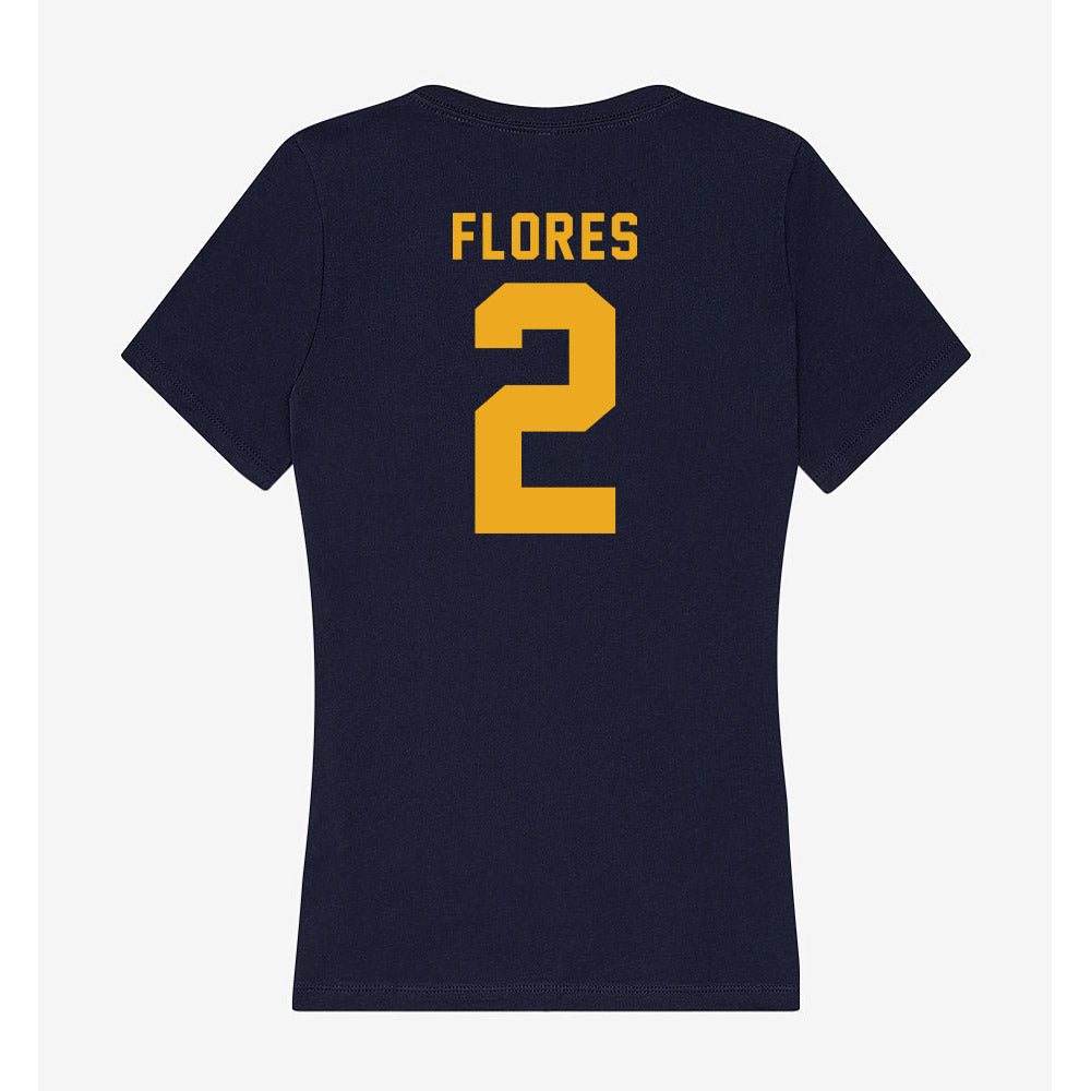 Texas A&M Commerce - NCAA Women's Soccer : Elaina Flores - Women's V-Neck T-Shirt-1