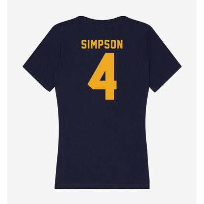 ETAMU - NCAA Football : Micah Simpson - Women's V-Neck T-Shirt-1
