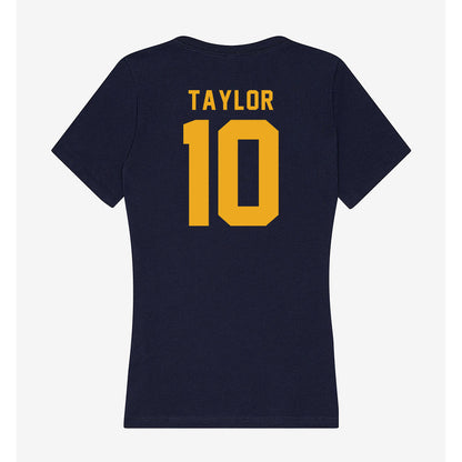 ETAMU - NCAA Men's Basketball : Josh Taylor - Women's V-Neck T-Shirt-1