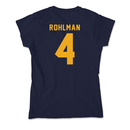  - NCAA Softball : Avery Rohlman - Soft Style Women’s T-Shirt-1