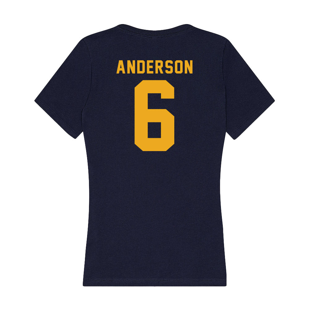 Texas A&M Commerce - NCAA Football : Kyree Anderson - Women's V-Neck T-Shirt-1