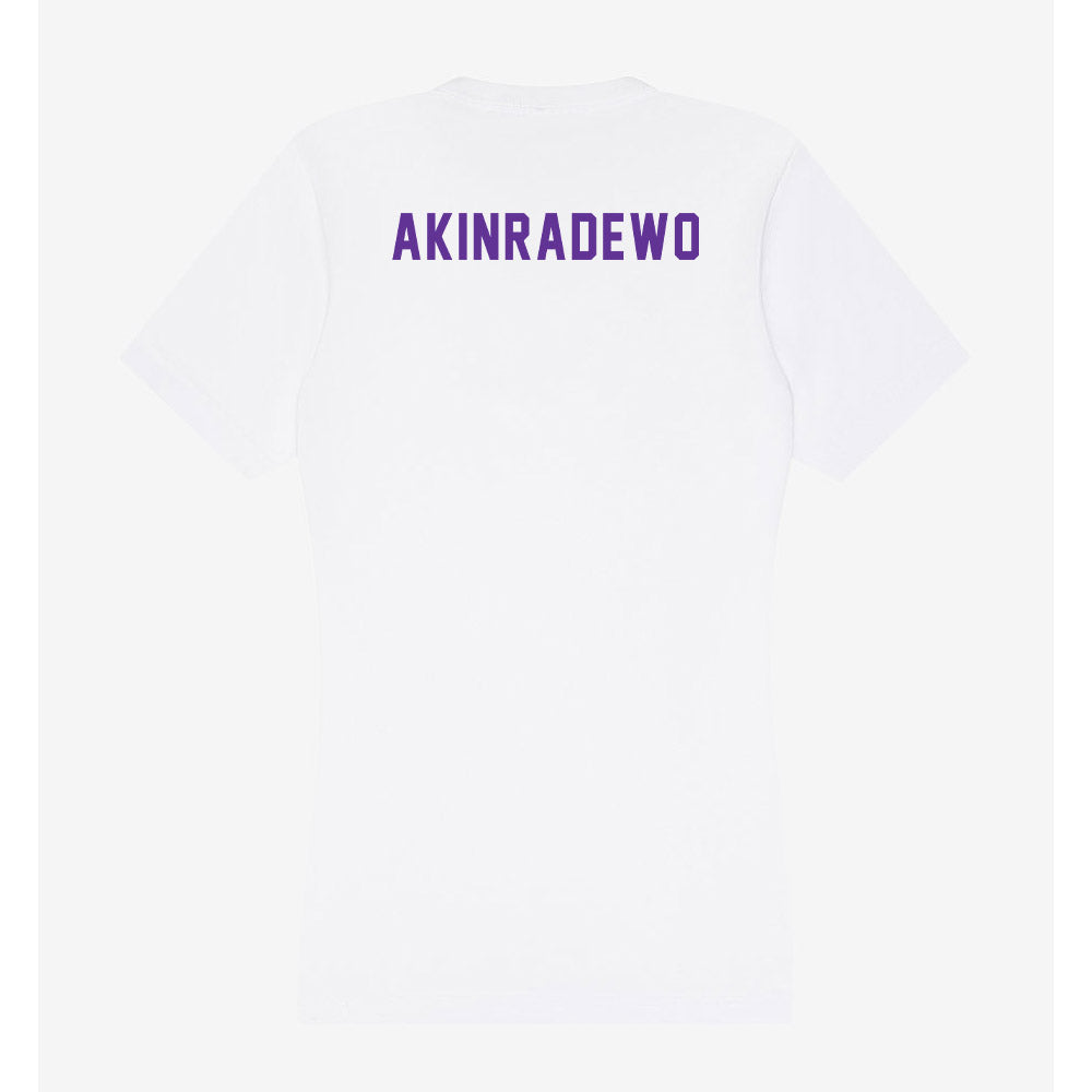 Northwestern State - NCAA Men's Track & Field : Dan Akinradewo - Women's V-Neck T-Shirt-1