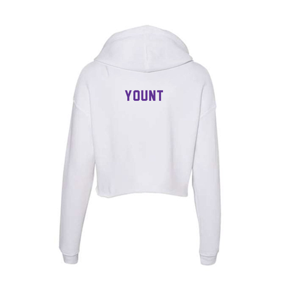 Northwestern State - NCAA Men's Track & Field : Joseph Yount - Women's Crop Fleece Hoodie-1