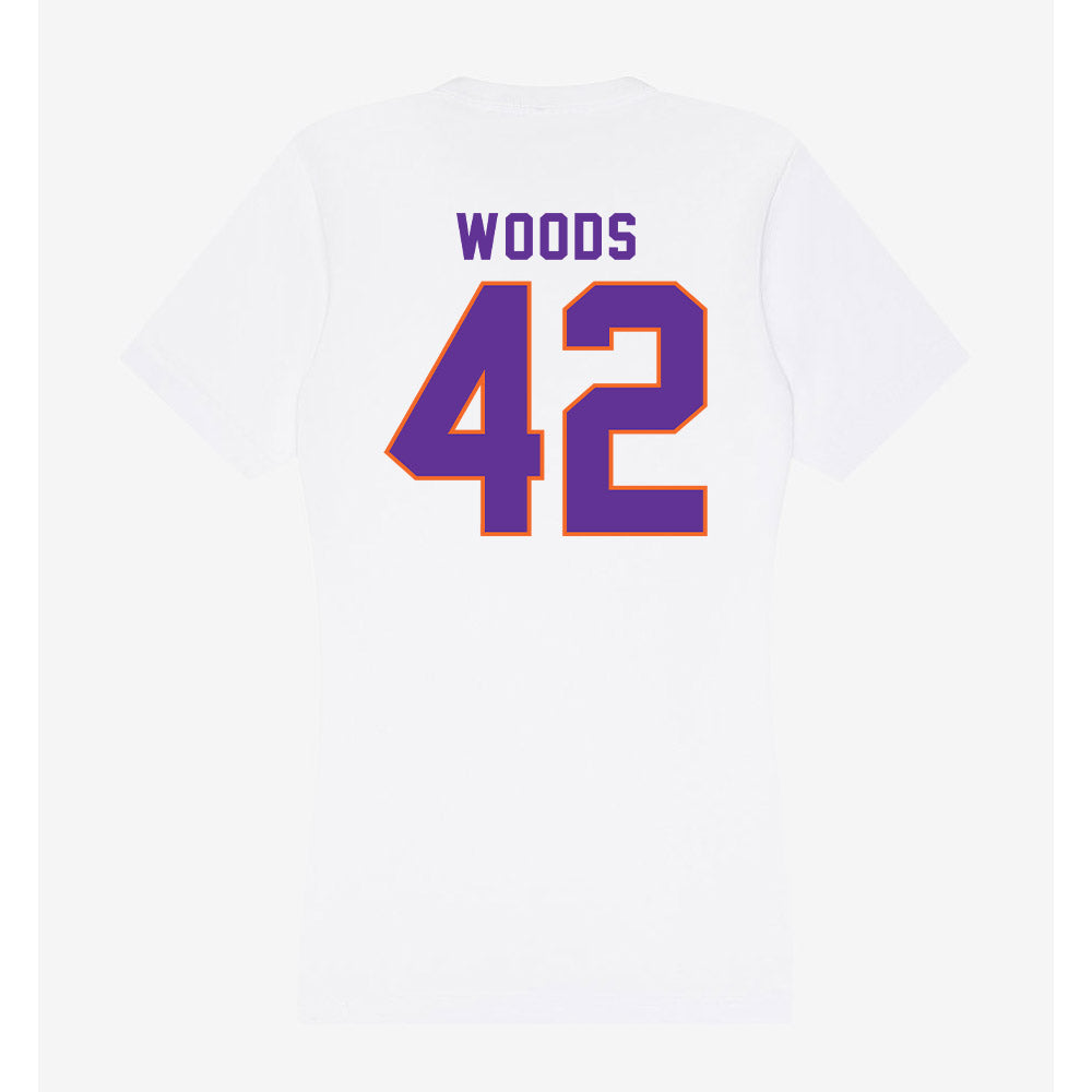 Northwestern State - NCAA Football : Braden Woods - Women's V-Neck T-Shirt-1