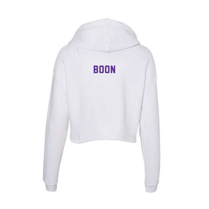 Northwestern State - NCAA Men's Track & Field : Bruce Boon - Women's Crop Fleece Hoodie-1