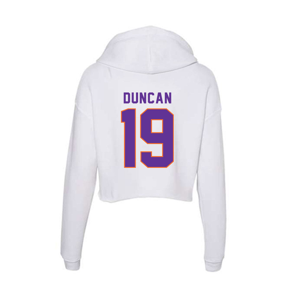 Northwestern State - NCAA Football : Jimmie Duncan - Women's Crop Fleece Hoodie-1