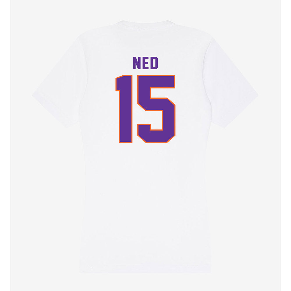 Northwestern State - NCAA Men's Basketball : Seth Ned - Women's V-Neck T-Shirt-1