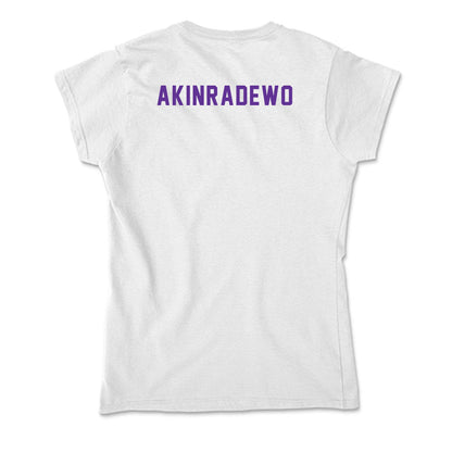 Northwestern State - NCAA Men's Track & Field : Dan Akinradewo - Soft Style Women’s T-Shirt-3