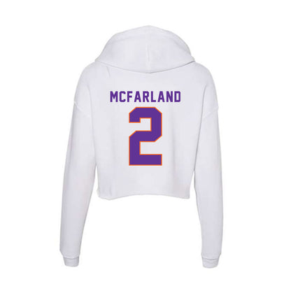 Northwestern State - NCAA Women's Volleyball : Emmarie McFarland - Women's Crop Fleece Hoodie-1