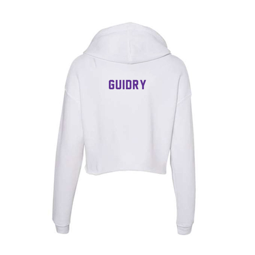Northwestern State - NCAA Men's Track & Field : Blake Guidry - Women's Crop Fleece Hoodie-1
