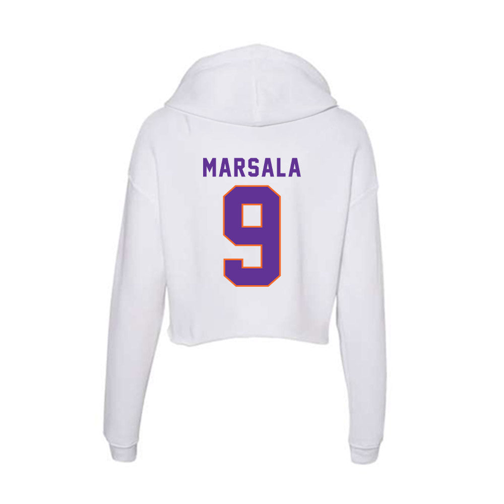 Northwestern State - NCAA Baseball : Thomas Marsala - Women's Crop Fleece Hoodie-1