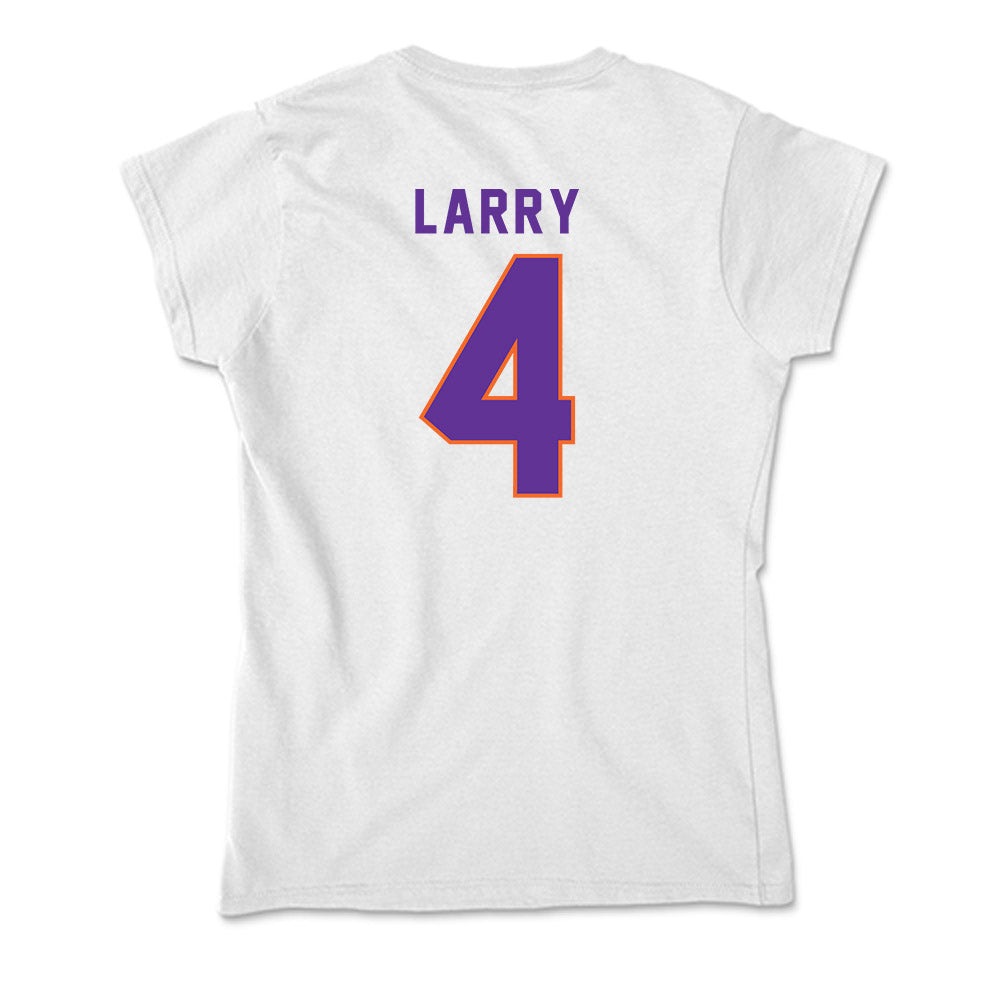 Northwestern State - NCAA Men's Basketball : CJ Larry - Soft Style Women’s T-Shirt-2
