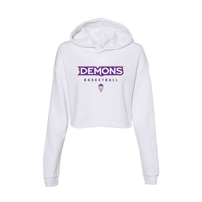 Northwestern State - NCAA Men's Basketball : Moustapha Loum - Women's Crop Fleece Hoodie-0