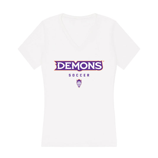 Northwestern State - NCAA Women's Soccer : Jaida Tucker - Women's V-Neck T-Shirt-0