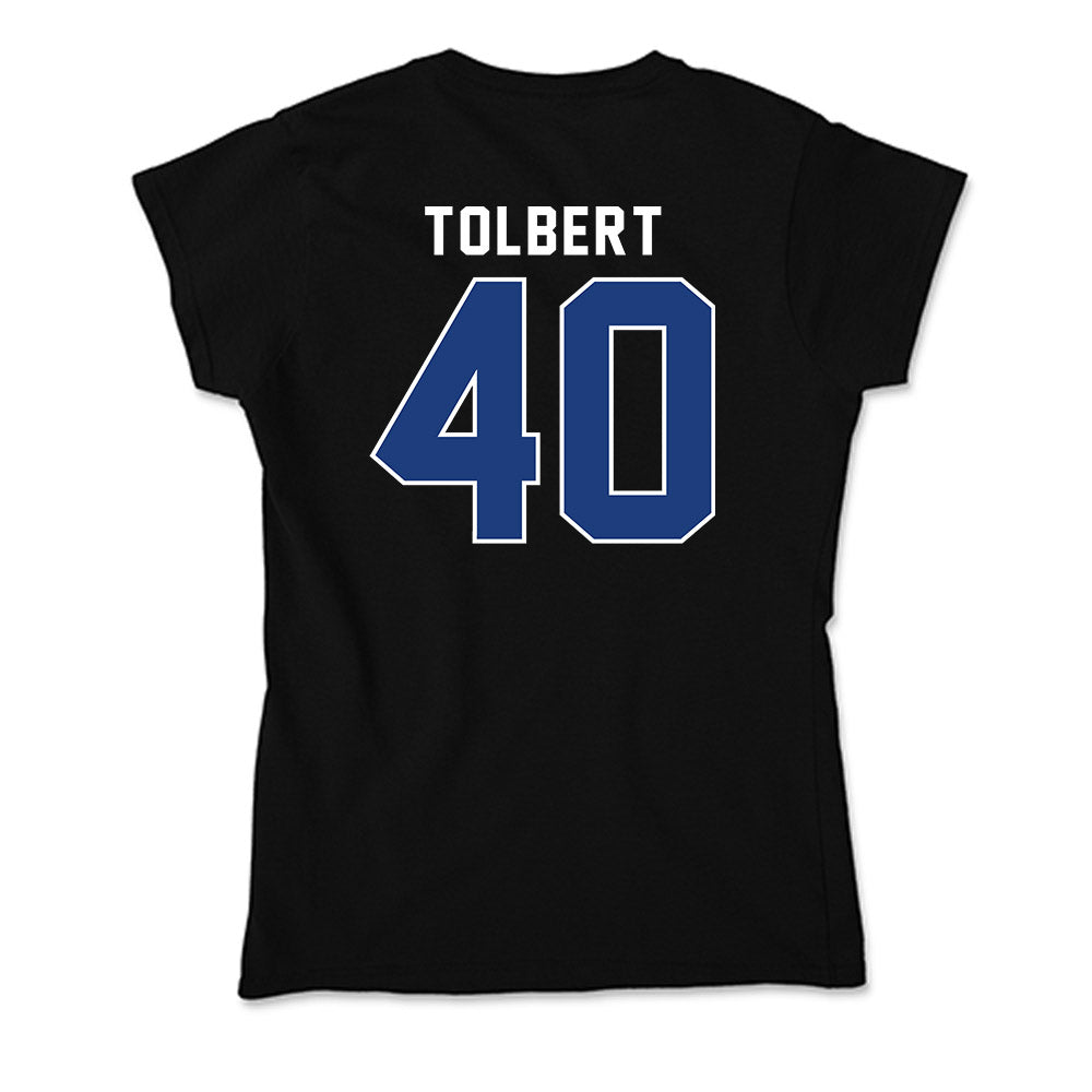 McNeese State - NCAA Baseball : Roman Tolbert - Soft Style Women’s T-Shirt-1