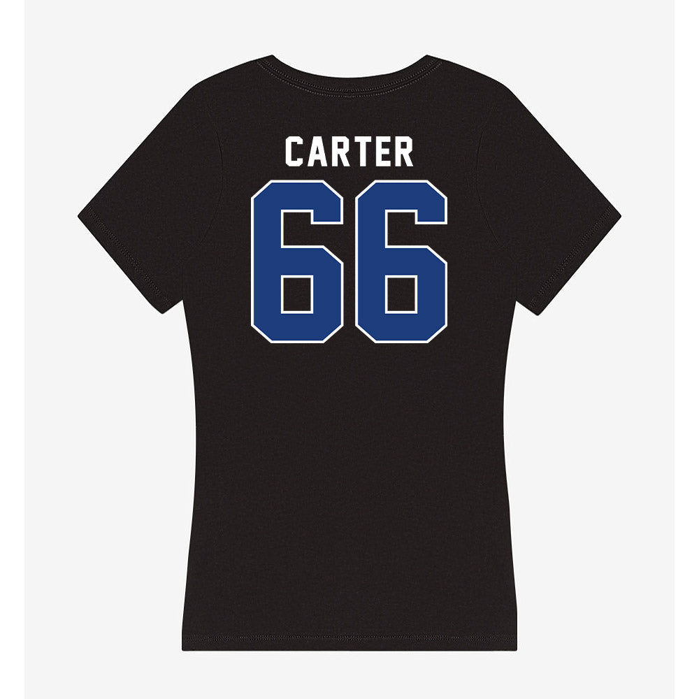 McNeese State - NCAA Football : Ian Carter - Women's V-Neck T-Shirt-1