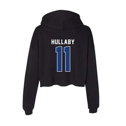 McNeese State - NCAA Football : Tj Hullaby - Women's Crop Fleece Hoodie-1