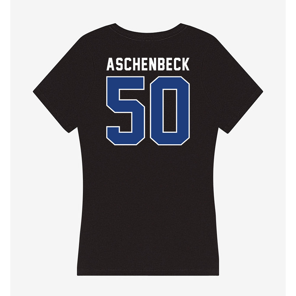 McNeese State - NCAA Football : Eric Aschenbeck - Women's V-Neck T-Shirt-1