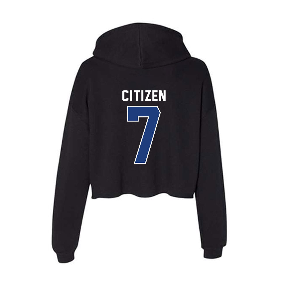 McNeese State - NCAA Football : trevonte citizen - Women's Crop Fleece Hoodie-1