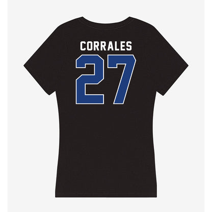 McNeese State - NCAA Baseball : Diego Corrales - Women's V-Neck T-Shirt-1