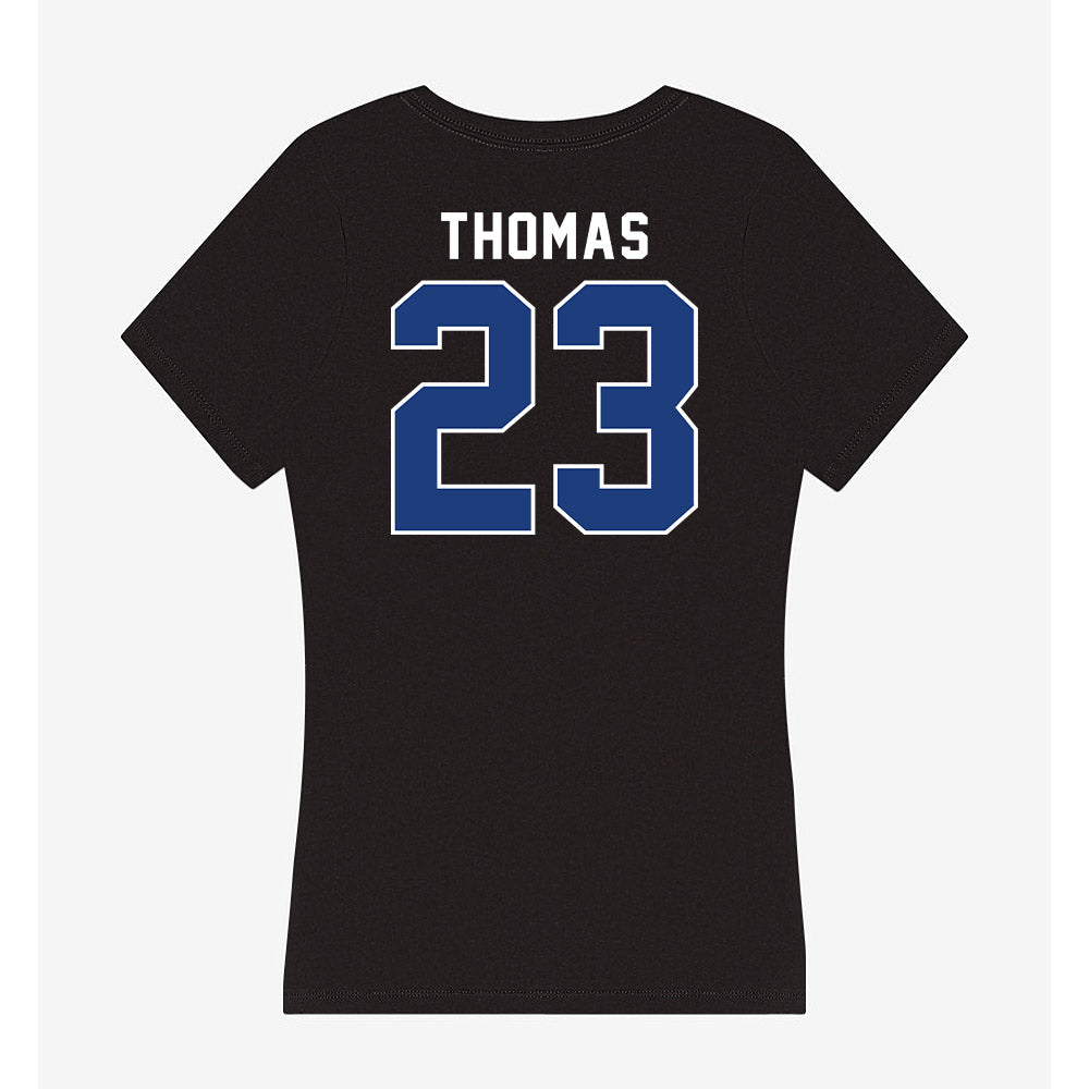 McNeese State - NCAA Football : Peyton Thomas - Women's V-Neck T-Shirt-1