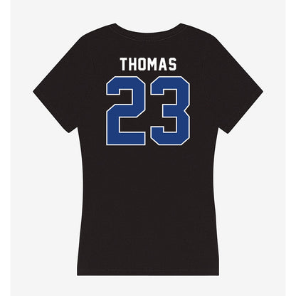 McNeese State - NCAA Football : Peyton Thomas - Women's V-Neck T-Shirt-1