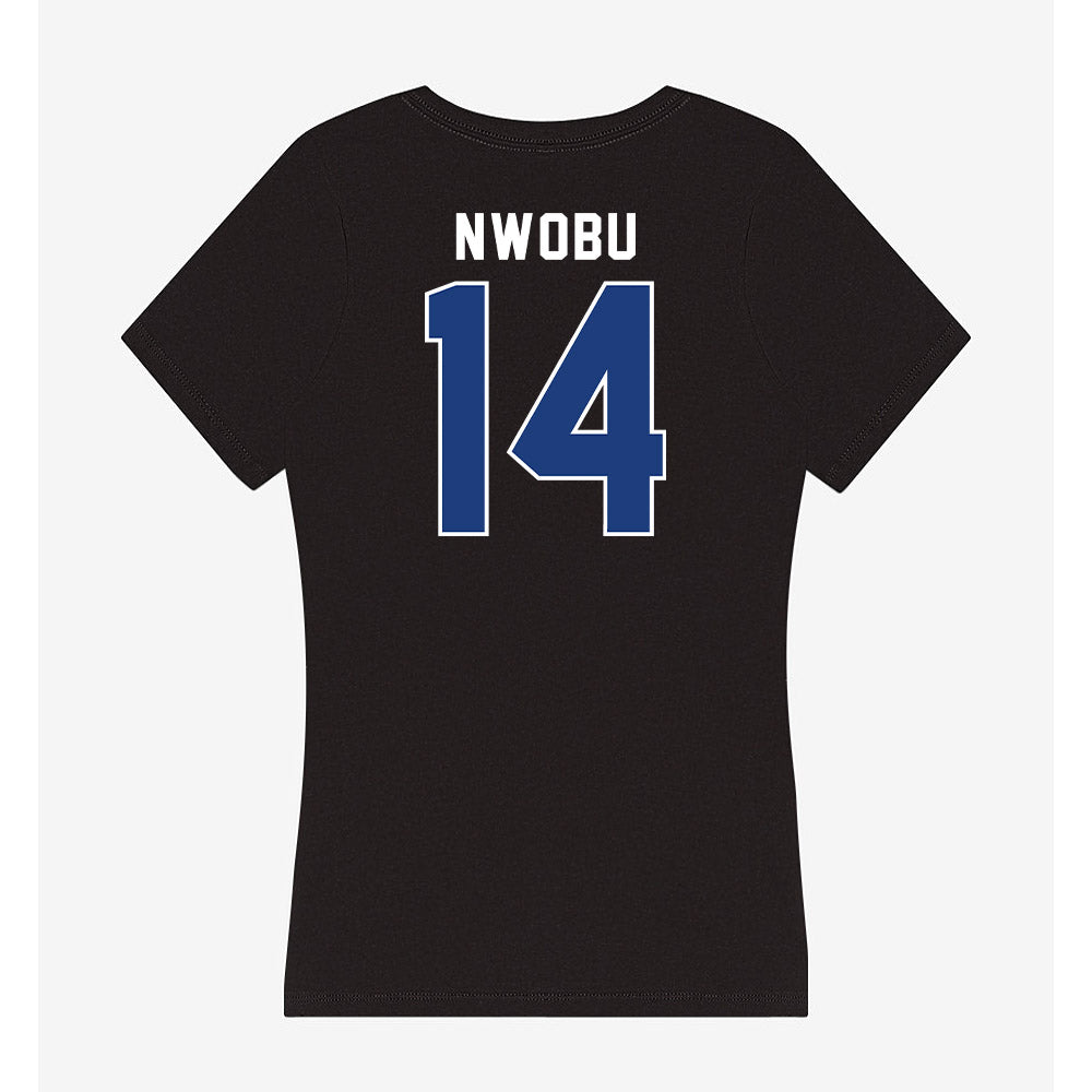 McNeese State - NCAA Football : Ikenna Nwobu - Women's V-Neck T-Shirt-1
