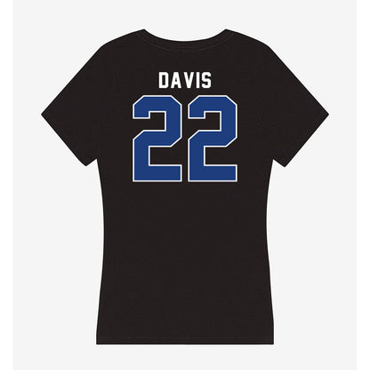 McNeese State - NCAA Football : Marquez Davis - Women's V-Neck T-Shirt-1