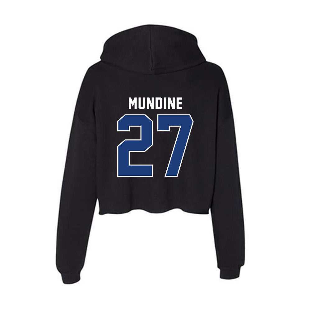 McNeese State - NCAA Softball : Samantha Mundine - Women's Crop Fleece Hoodie-1