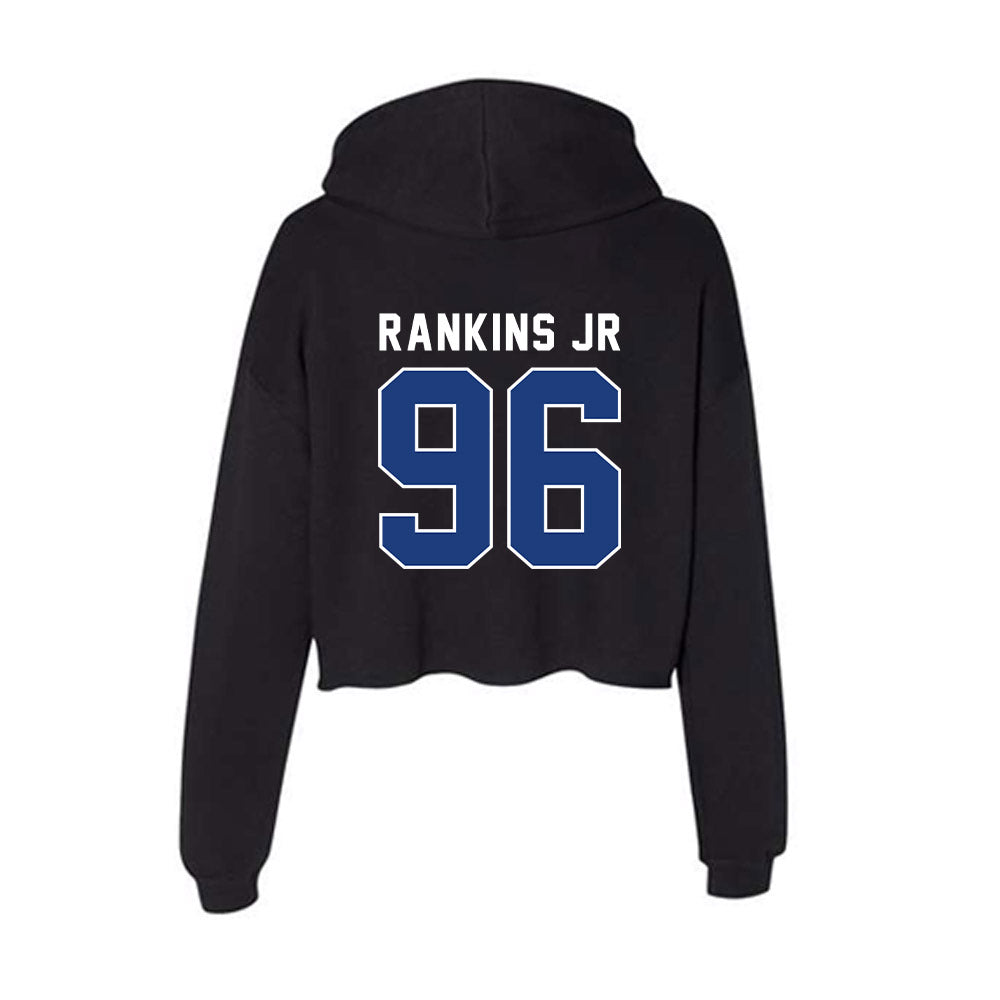McNeese State - NCAA Football : Devwin Rankins Jr - Women's Crop Fleece Hoodie-1