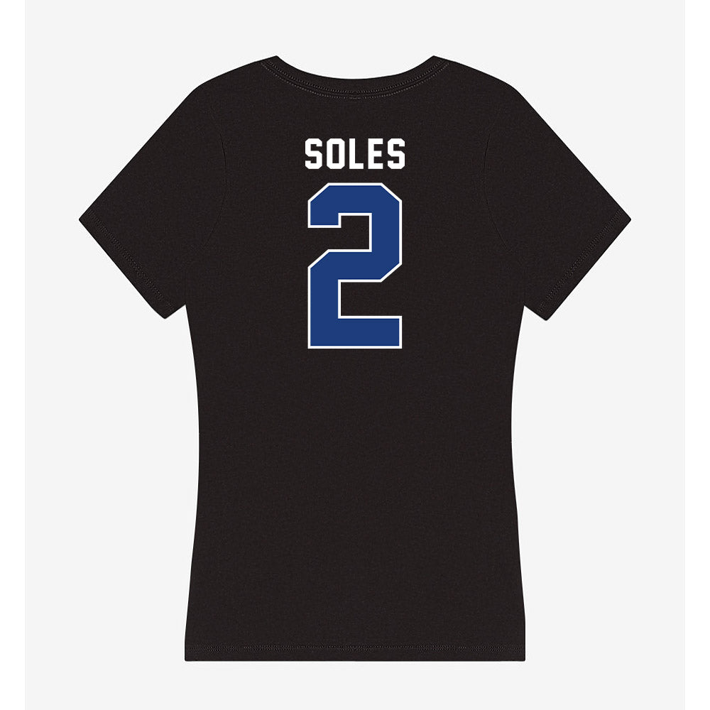 McNeese State - NCAA Women's Volleyball : Harmony Soles - Women's V-Neck T-Shirt-1