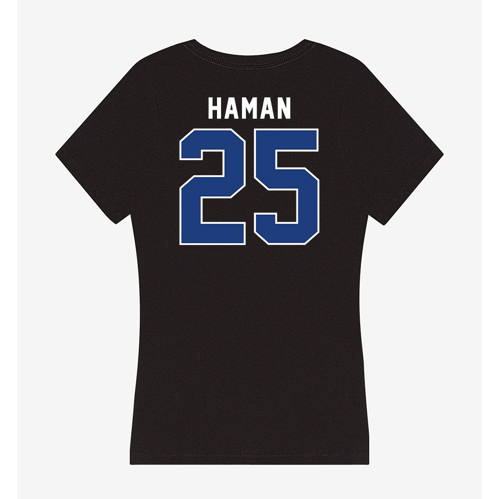 McNeese State - NCAA Football : Trevor Haman - Women's V-Neck T-Shirt-1