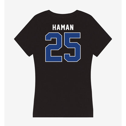 McNeese State - NCAA Football : Trevor Haman - Women's V-Neck T-Shirt-1