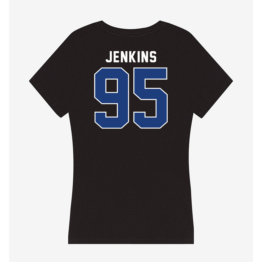 McNeese State - NCAA Football : Roman Jenkins - Women's V-Neck T-Shirt-1