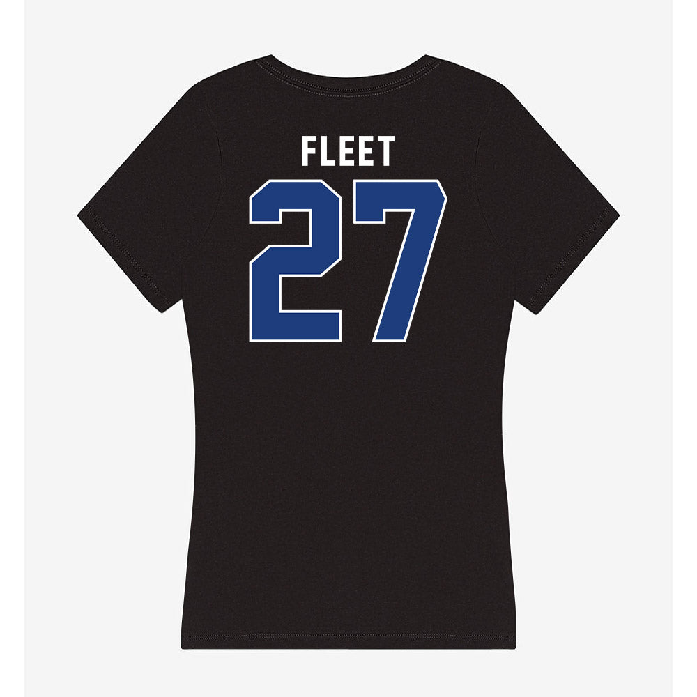 McNeese State - NCAA Football : Kenyatta Fleet - Women's V-Neck T-Shirt-1