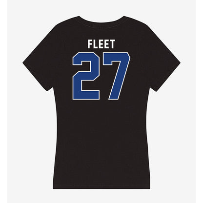 McNeese State - NCAA Football : Kenyatta Fleet - Women's V-Neck T-Shirt-1