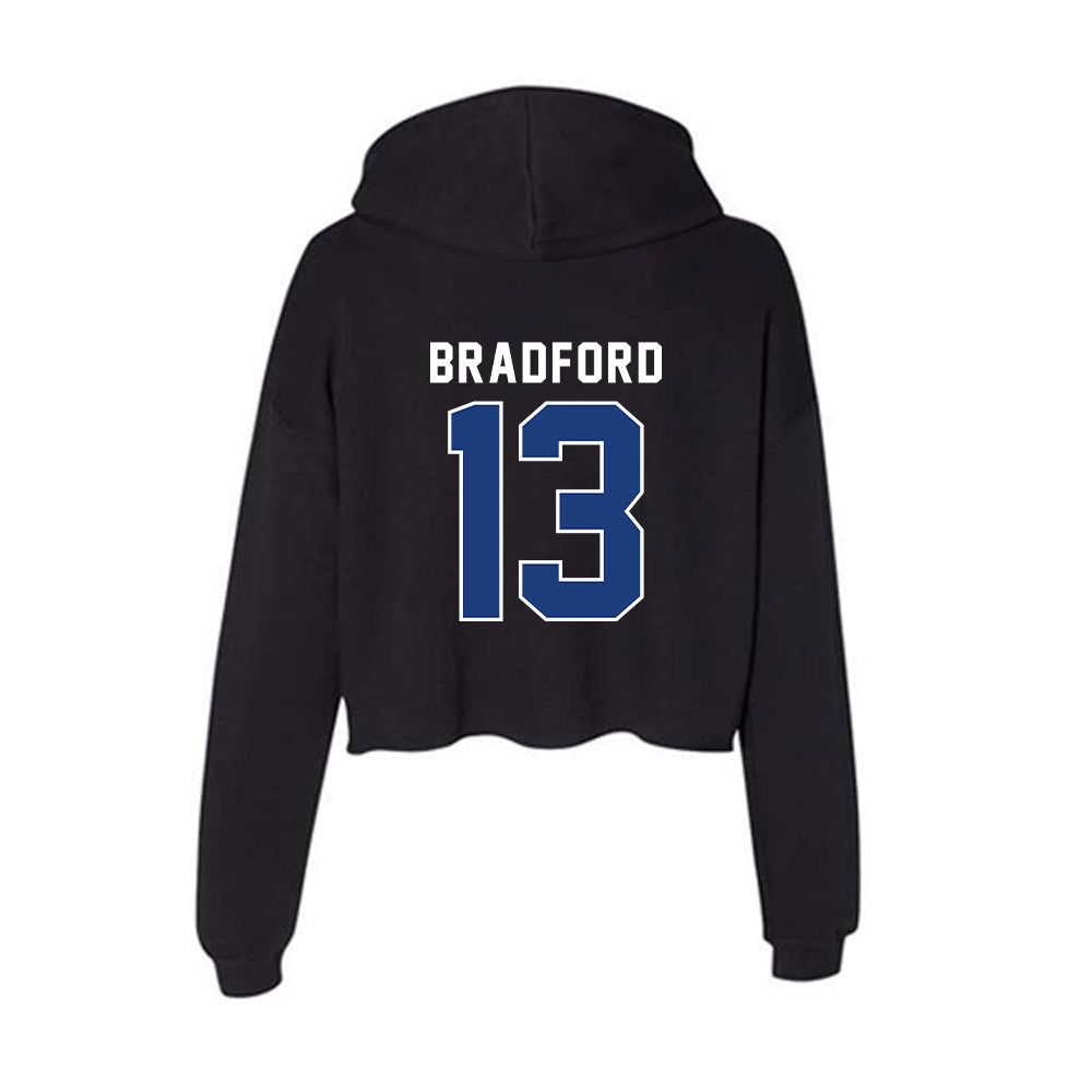McNeese State - NCAA Football : Trevon Bradford - Women's Crop Fleece Hoodie-1