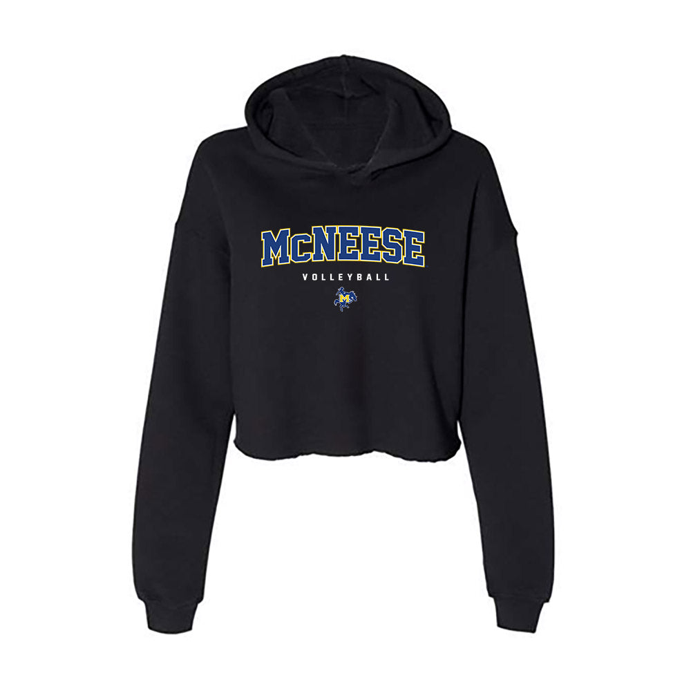 McNeese State - NCAA Women's Volleyball : Neal Grace Berry - Women's Crop Fleece Hoodie-0