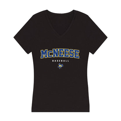 McNeese State - NCAA Baseball : Josh DeGroot - Women's V-Neck T-Shirt-0
